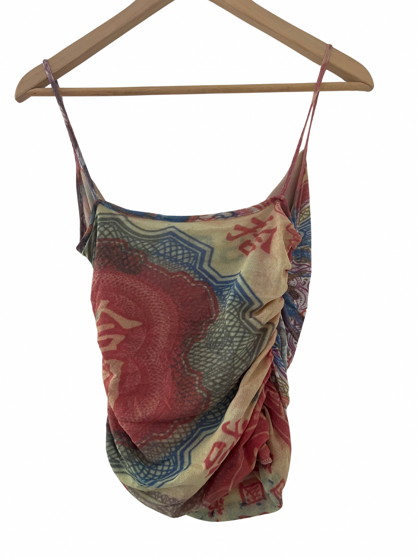 mesh asymmetrical top