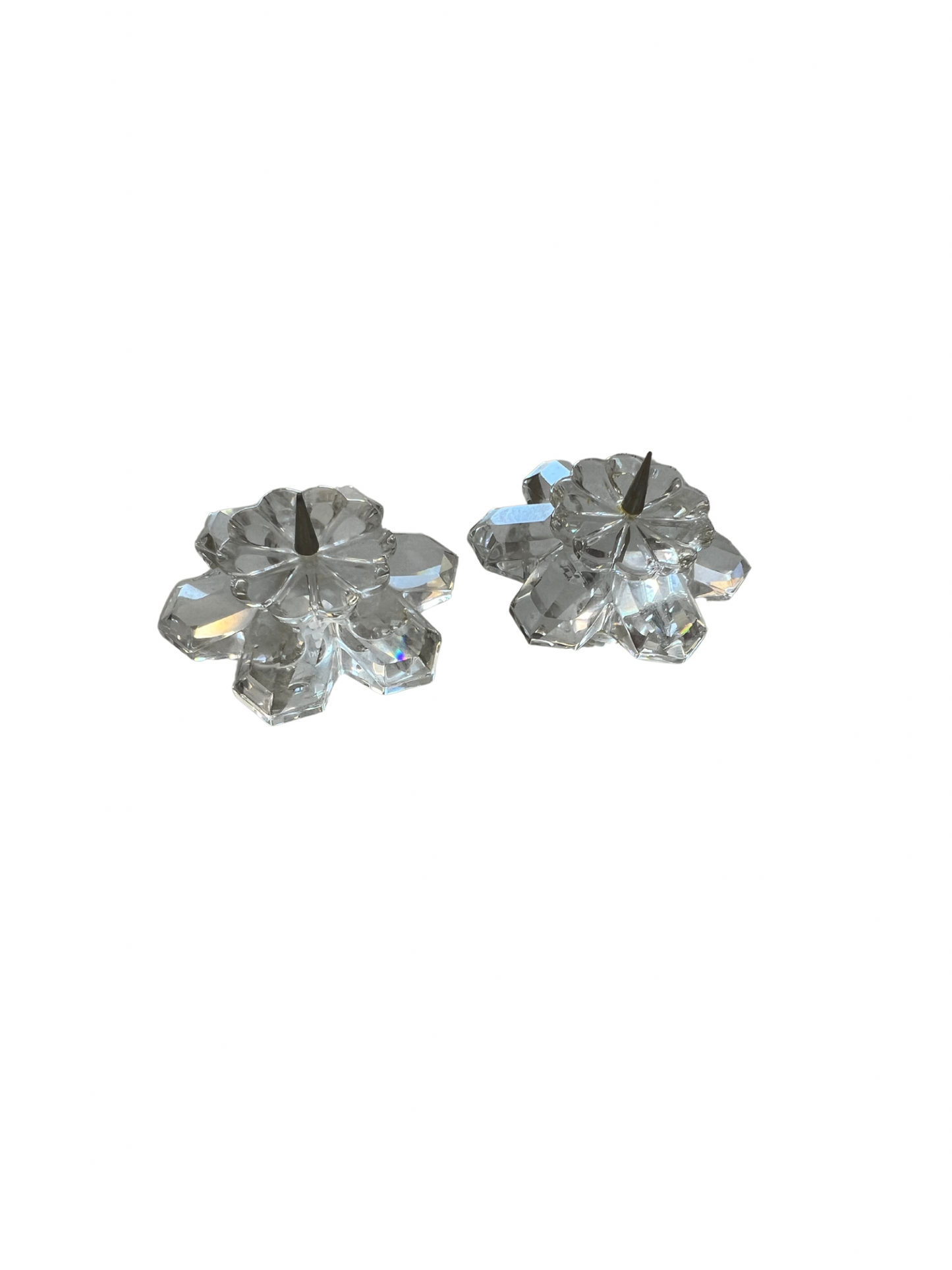 vintage swarovski candle holders