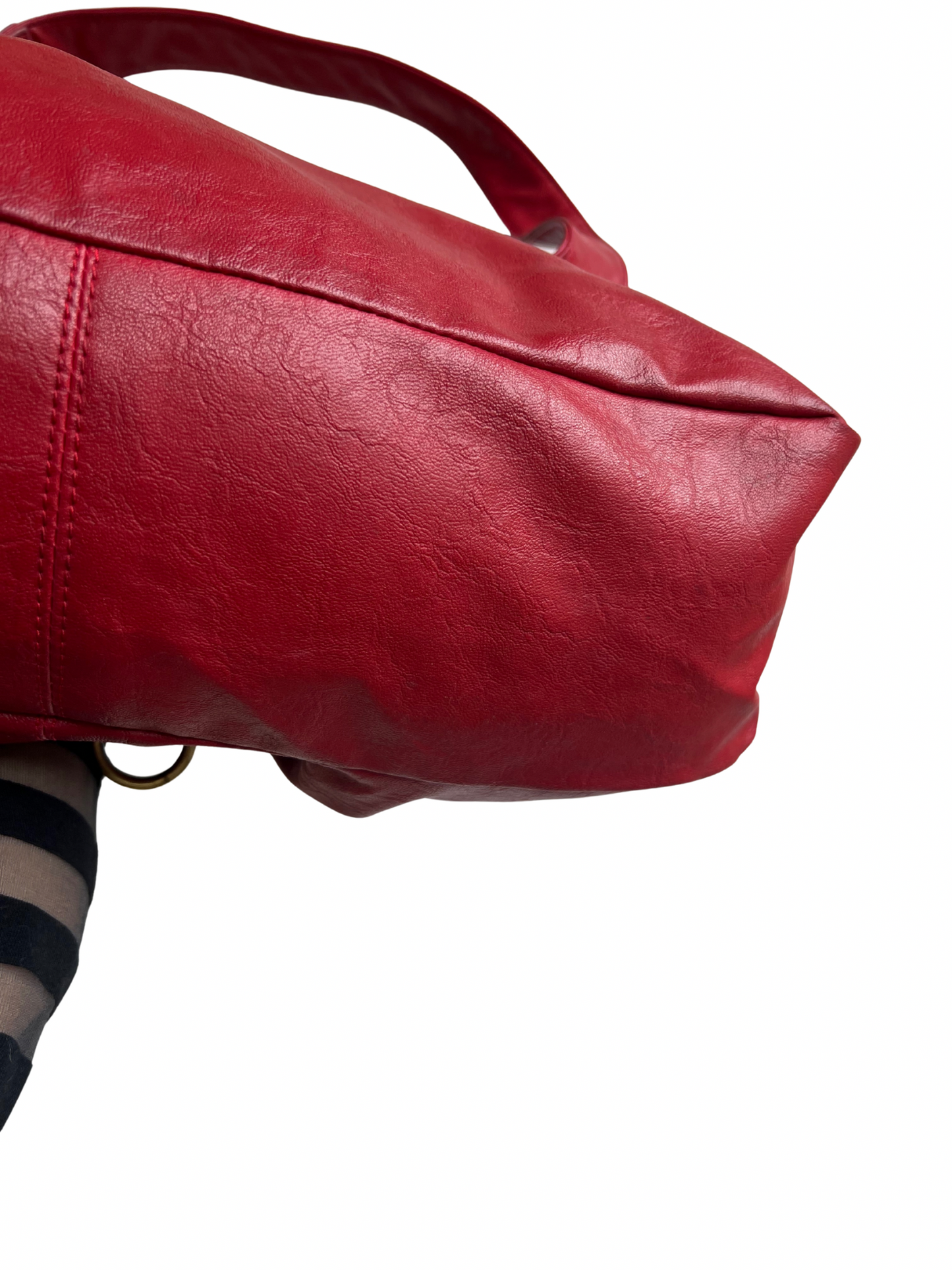 red shoulder bag