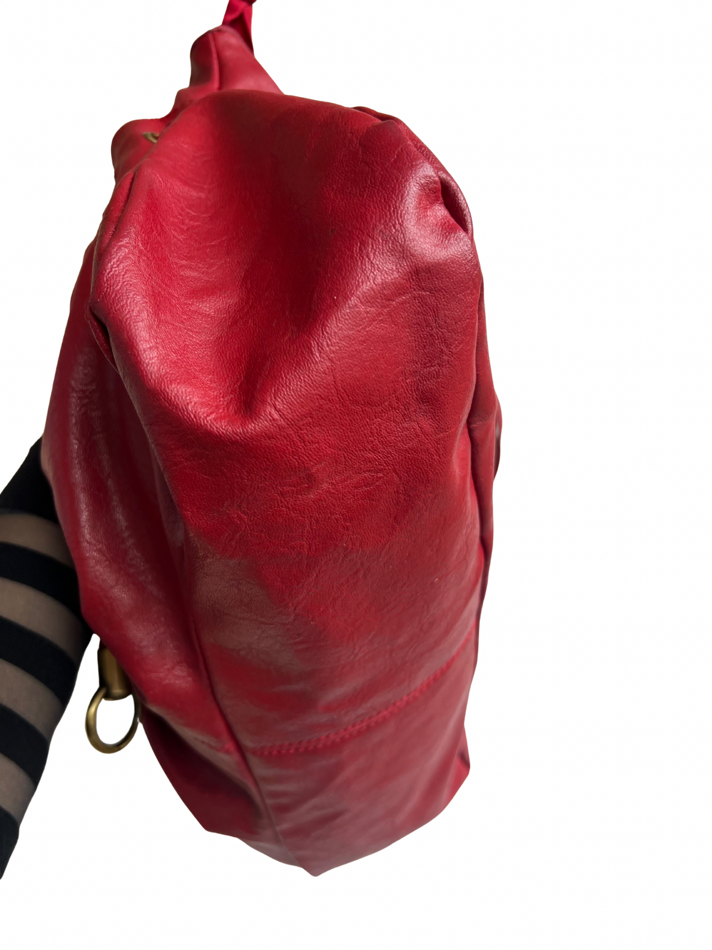 red shoulder bag