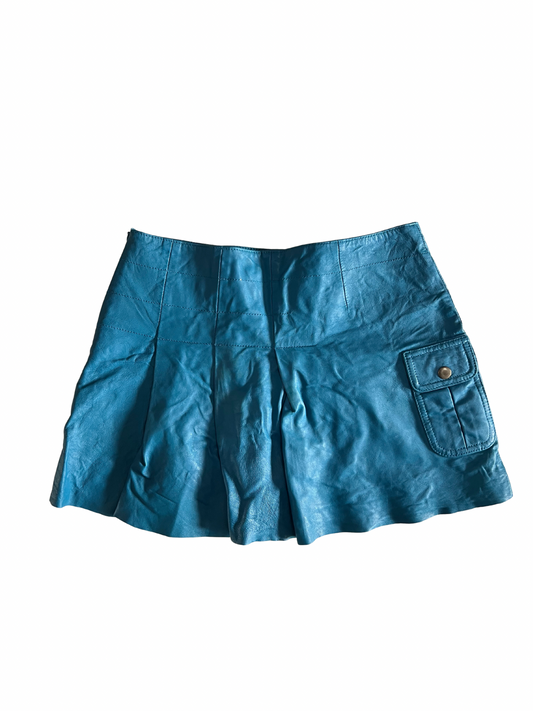 vintage leather skirt