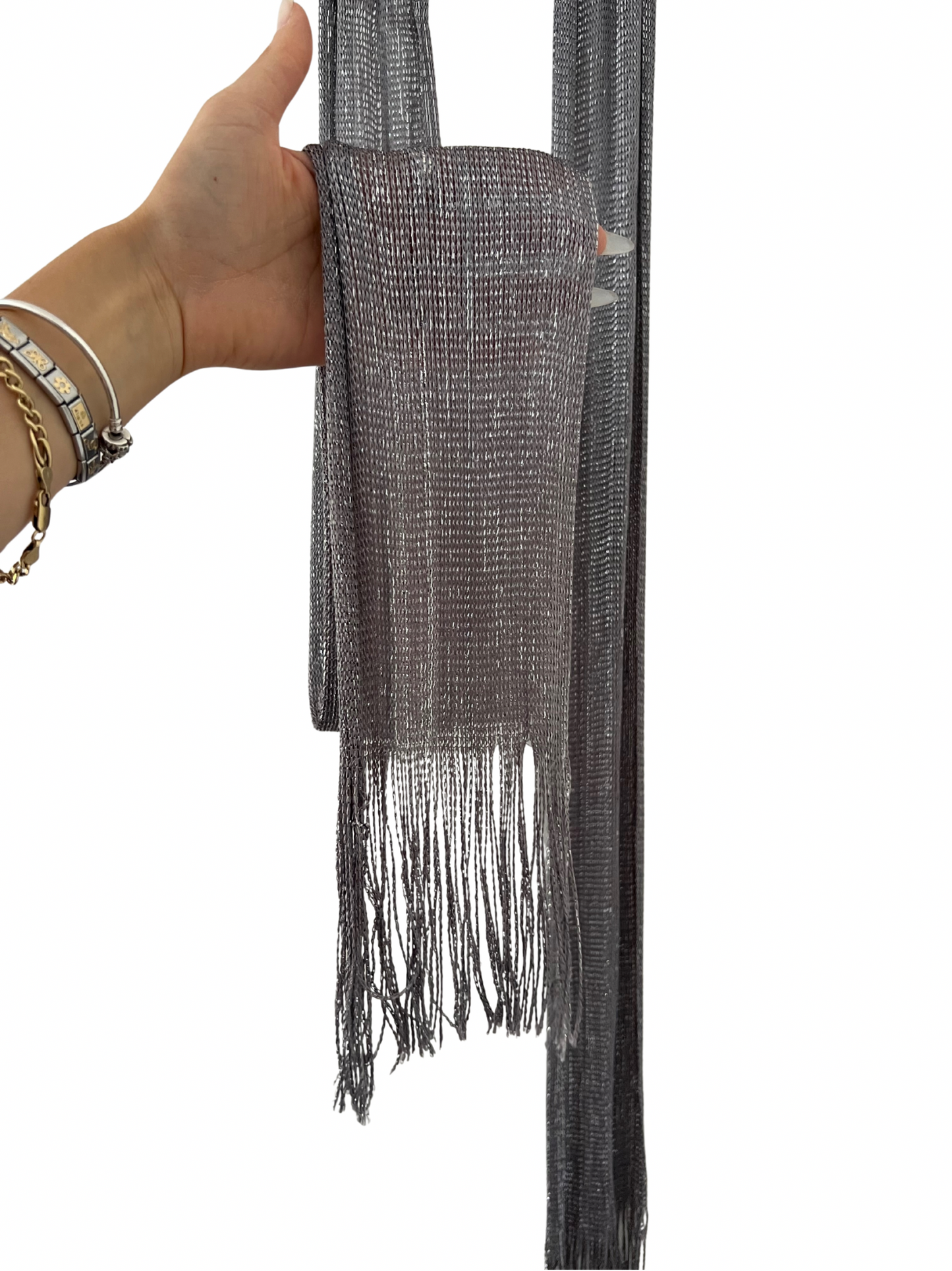 skinny scarf grey