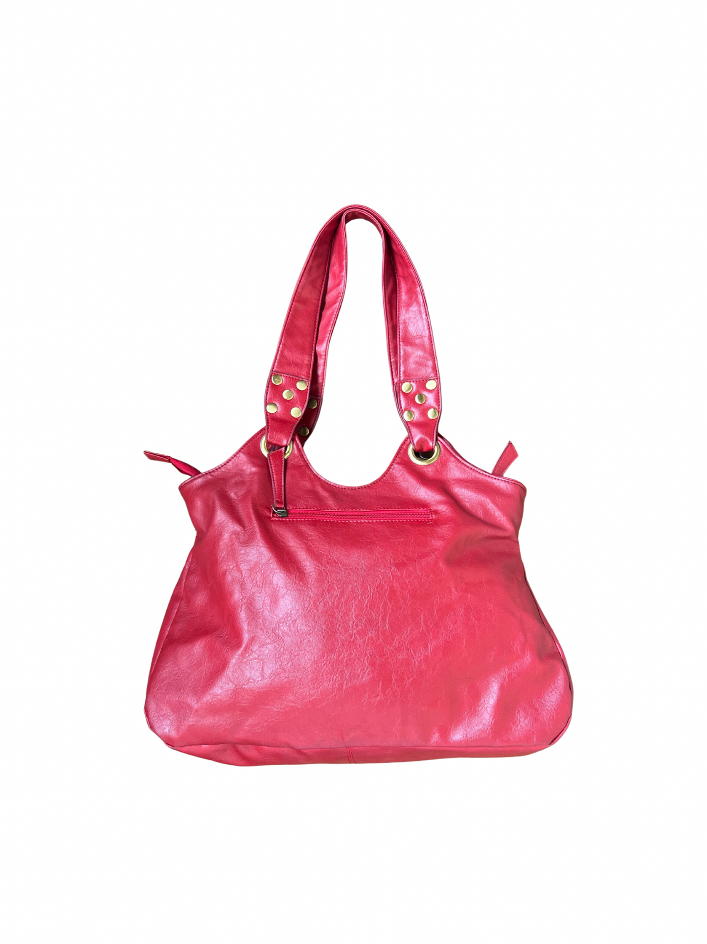 red shoulder bag