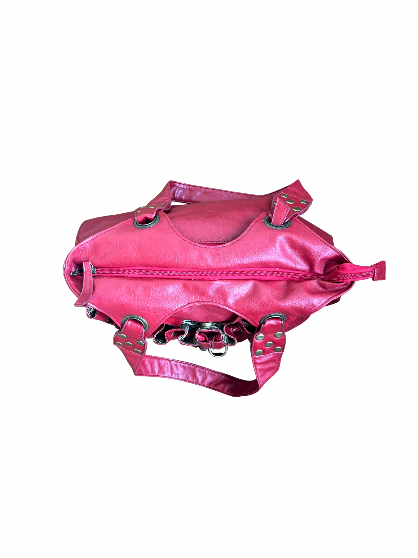 red shoulder bag