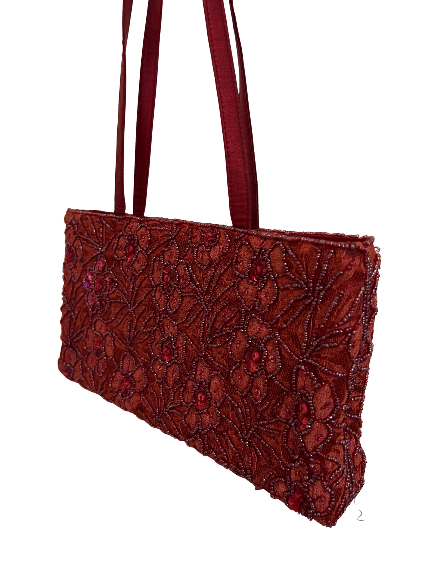 red sequins bag