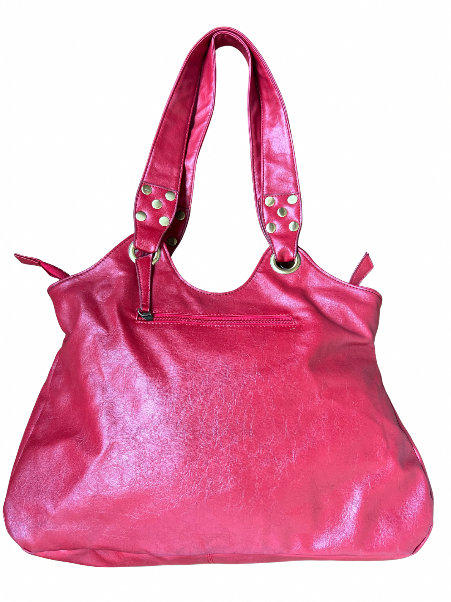 red shoulder bag