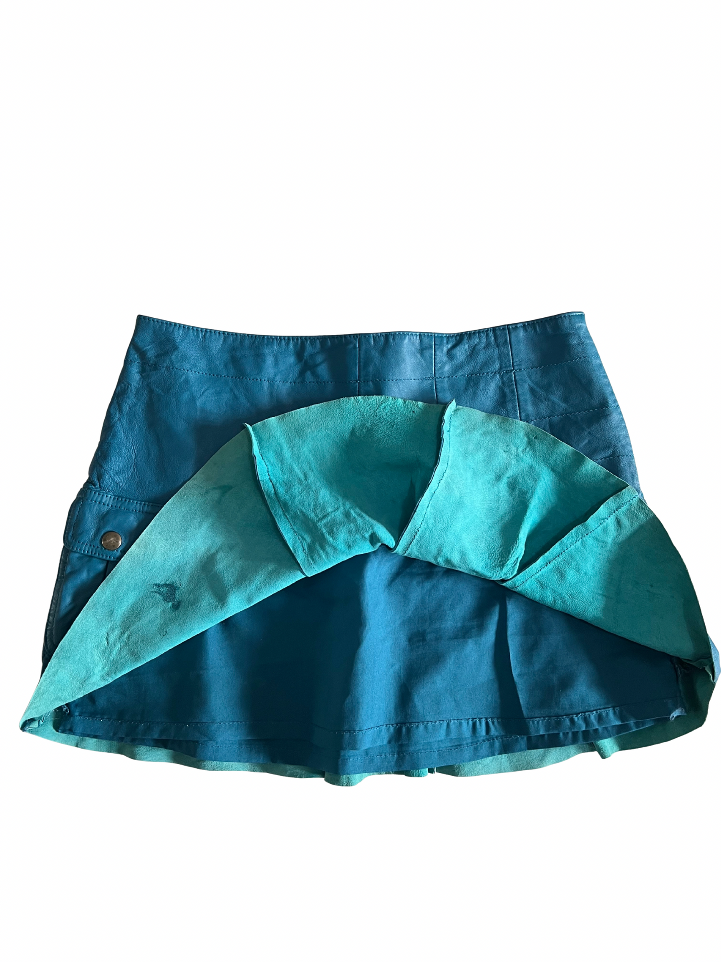 vintage leather skirt