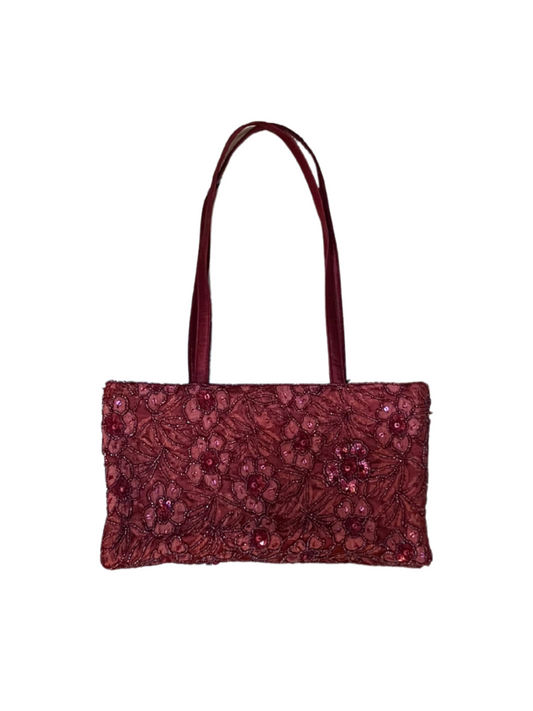 red sequins bag
