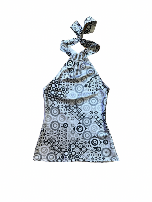 70s inspired neckholder top