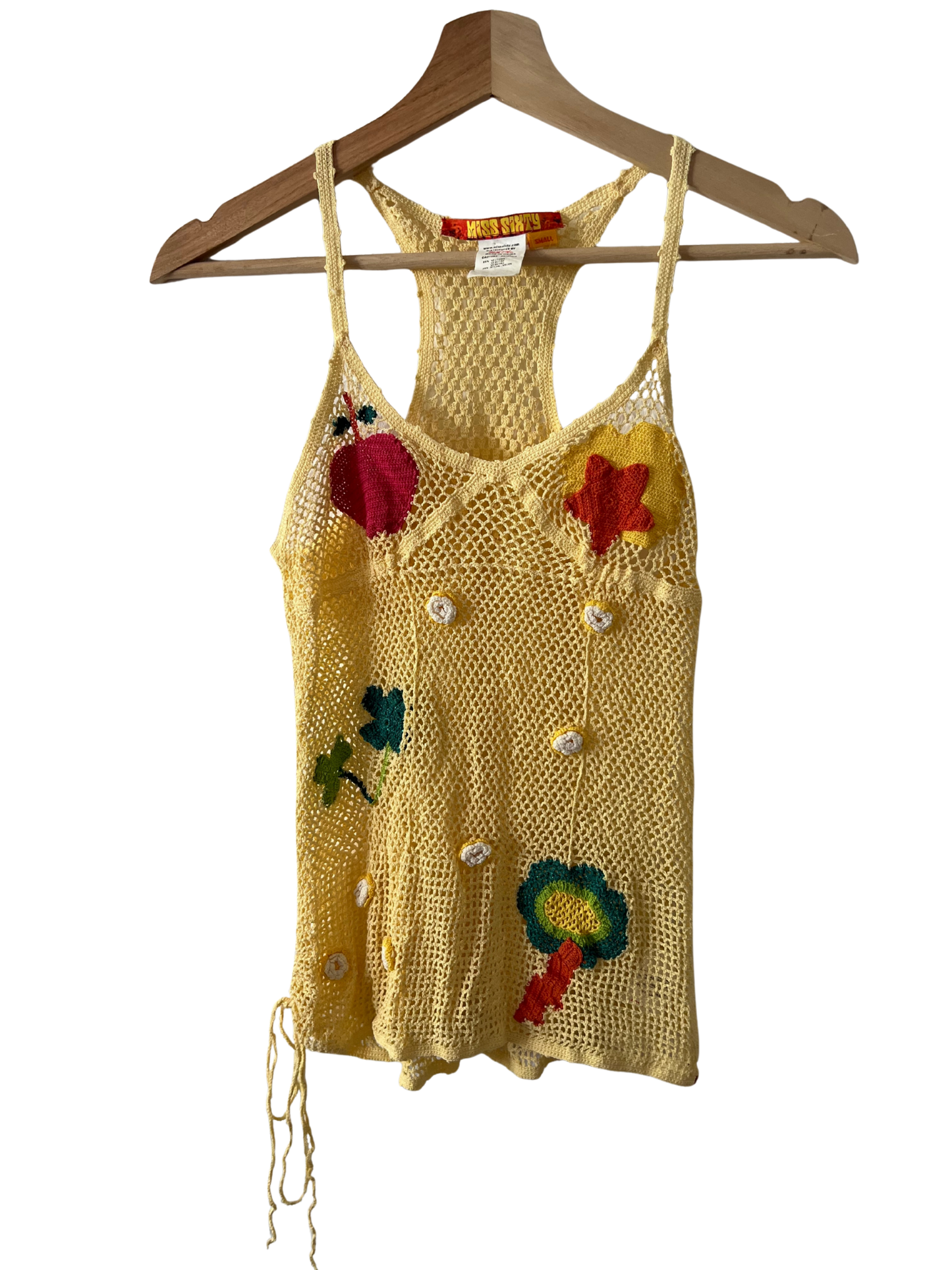 2000 rare miss sixty embroidered top