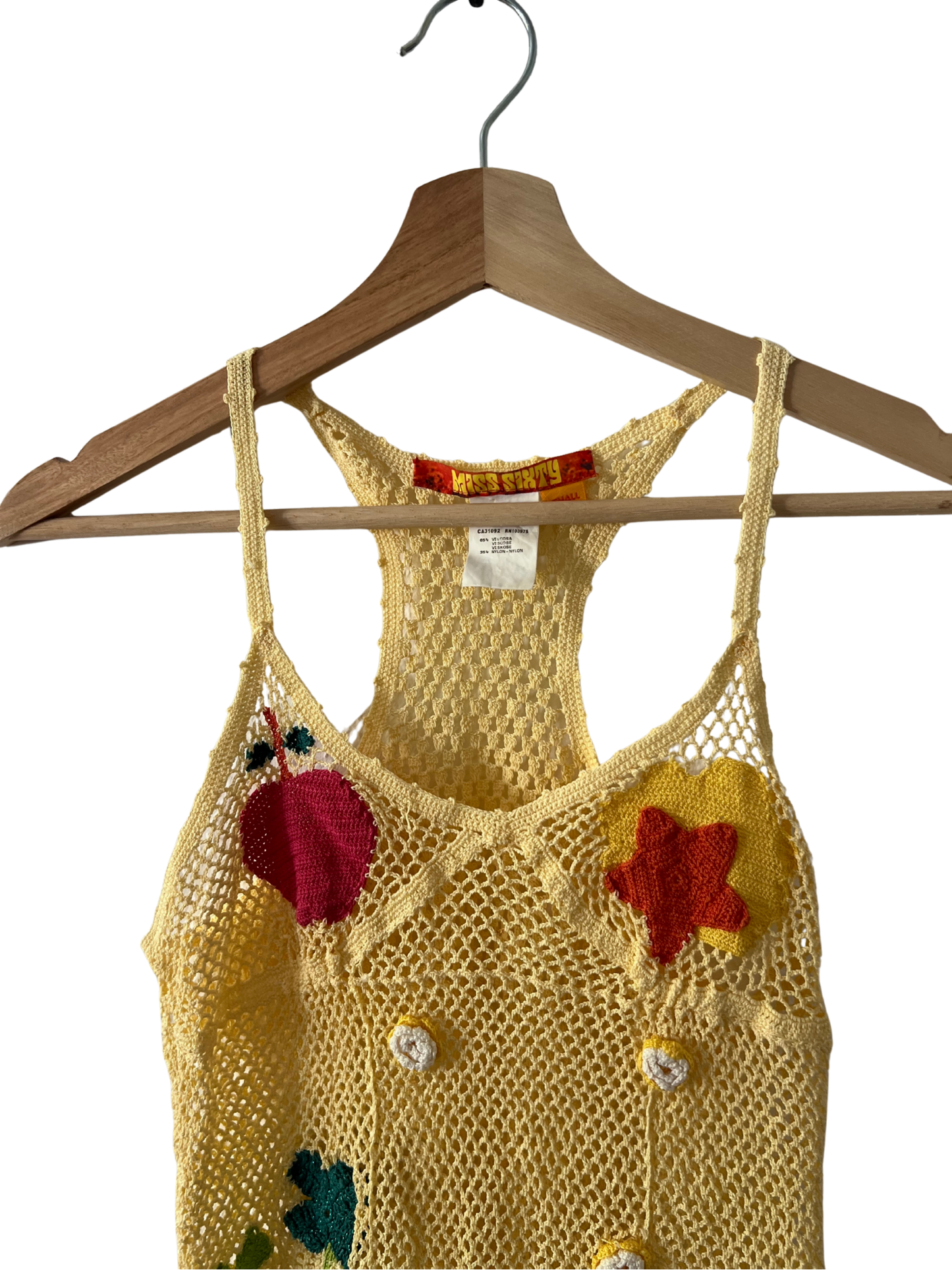 2000 rare miss sixty embroidered top